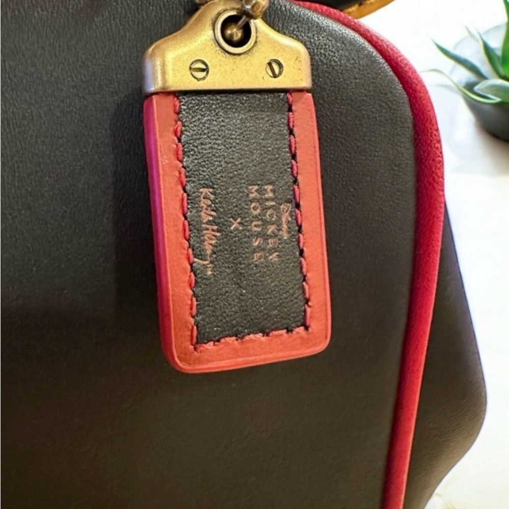 Coach 1941  Keith X Haring Disney Mickey Mouse Red Black - Picture 8 of 12